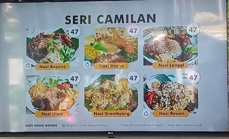 Kopi Nako Monas Menu - Image 3